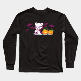 Spooky Bear Vampire Long Sleeve T-Shirt